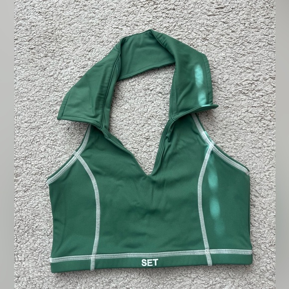 SET Active Tops - SET Active Sportbody Green Top